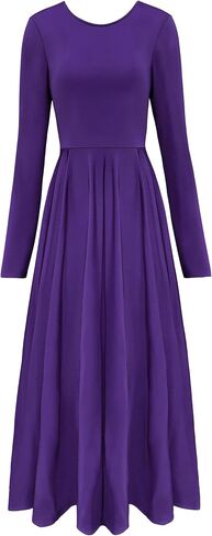 Women's Praise Dance Dress Long Swing Liturgical Worship Church Dancewear Costume Flowing Dance Dress S-3XL in Saudi Arabia