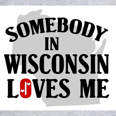 قميص نوم CafePress Somebody In Wisconsin للسيدات، قميص بيجامة طويل ناعم، بيجامة/بيجامة قطنية in Kuwait