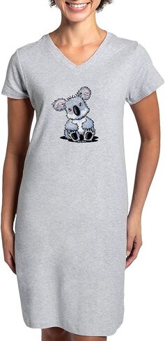 قميص نوم CafePress Sitting Koala للسيدات، قميص بيجامة طويل ناعم، بيجامة/بيجامة قطنية in Kuwait