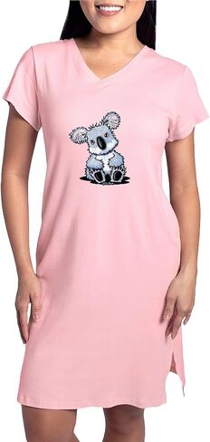 قميص نوم CafePress Sitting Koala للسيدات، قميص بيجامة طويل ناعم، بيجامة/بيجامة قطنية in Kuwait