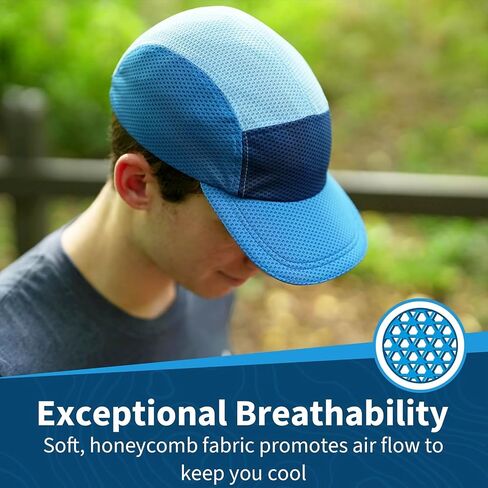 TrailHeads Summer Hats for Men with Soft Foam Brim & Reflective Trim – Quick Drying Cap with 5 Panel Design for Outdoors in Kuwait