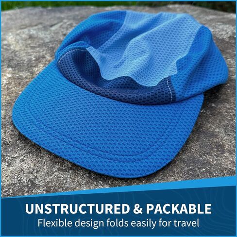 TrailHeads Summer Hats for Men with Soft Foam Brim & Reflective Trim – Quick Drying Cap with 5 Panel Design for Outdoors in Kuwait