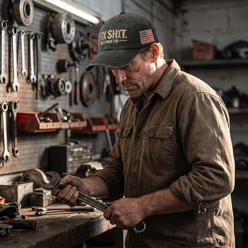 Funny Mechanic Hat for Men, I Fix That's What I Do Trucker Hat, Adjustable Handyman Baseball Cap, Mechanic Gifts for Dads. in Kuwait
