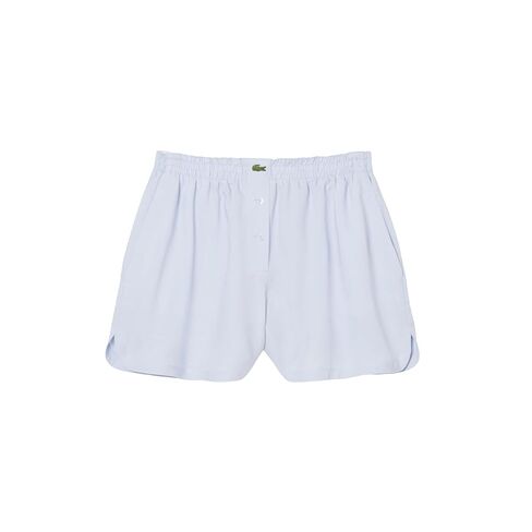 شورت نسائي من مزيج الكتان كبير الحجم من Lacoste in Kuwait