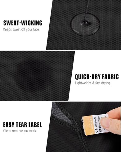 GXCROR Cooling Skull Cap Durag Bandana, Sweat Wicking Head Wrap for Cycling Running Motorcycle, Breathable Doo Rag in Saudi Arabia