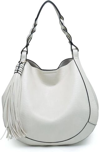 حقائب Eloise Round Hobo للنساء، محفظة كتف وحقيبة يد من الجلد النباتي مع حقيبة كروس داخلية in Kuwait