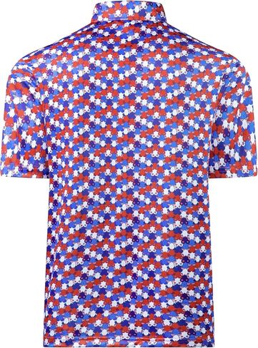 Mens Golf Polo Shirt Moisture Wicking Dry Fit Performance Athletic Summer Short Sleeve Golf Shirts for Men in Saudi Arabia