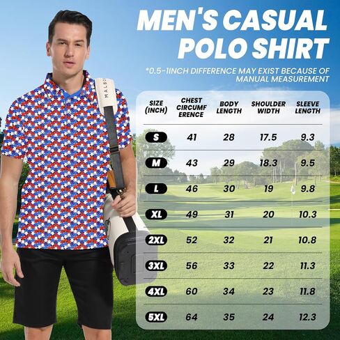 Mens Golf Polo Shirt Moisture Wicking Dry Fit Performance Athletic Summer Short Sleeve Golf Shirts for Men in Saudi Arabia