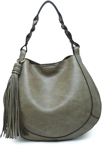 حقائب Eloise Round Hobo للنساء، محفظة كتف وحقيبة يد من الجلد النباتي مع حقيبة كروس داخلية in Kuwait