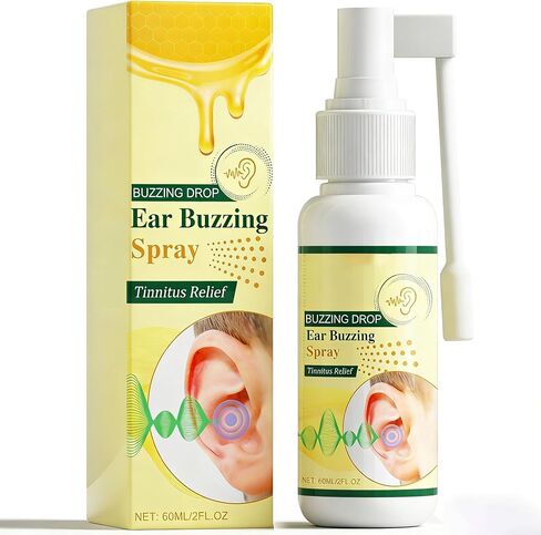 Tinnitus Relief for Ringing Ears, Tinnitus Relief Spray Calm Ear Noise, Ear Soothing Spray - Natural Ear Care Support to Promote Healthy Hearing, Best-Ear Ringing Relief Drops in Kuwait
