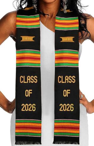 Kwabla's Kente Graduation Stole Class of 2026 | Celebrate Culture with the African Graduation Stole in Kuwait