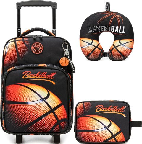 Kids Luggage with Wheels Softside 16" Kids Suitcase for Girls Luggage for Kid Airline Approved & Multi-function Carry Bag 3pcs Set in Saudi Arabia