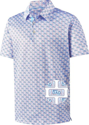 Mens Golf Polo Shirt Moisture Wicking Dry Fit Performance Athletic Summer Short Sleeve Golf Shirts for Men in Saudi Arabia