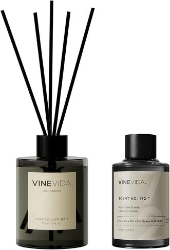VINEVIDA | Eucalyptus Spearmint | Reed Diffuser for Home & Bathroom | Long-Lasting Scent Sticks Set | Oil Stick Diffuser | Bathroom Scent in Kuwait