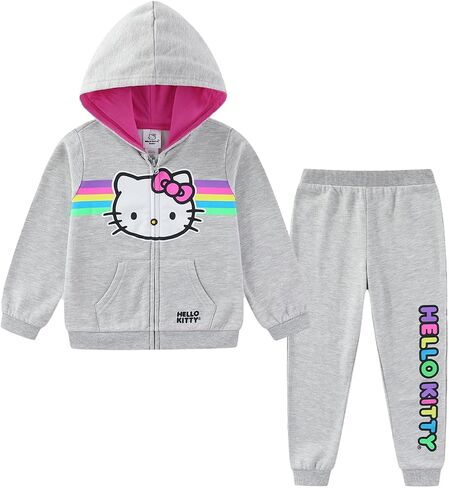 Hello Kitty Sanrio Girls Zip Up Hoodie and Pants Set for Infant, Toddlers, and Big Kids in Saudi Arabia