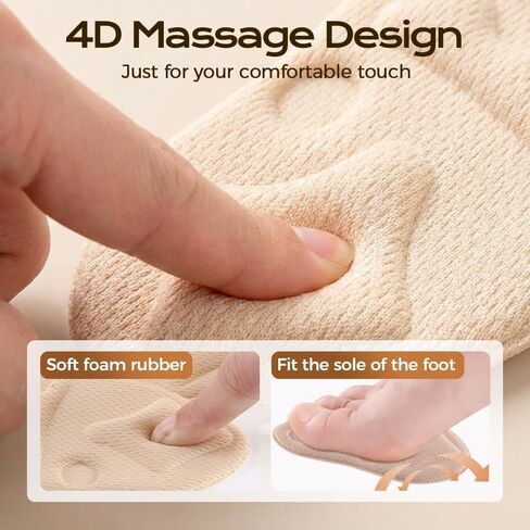 Metatarsal Pads for Women, 2026 New Comfortable Shoe Inserts, Breathable Ball of Foot Pads for Daily Wear,Ball of Foot Cushions Relief and Comfort, Anti-Slip Forefoot Pads for Ladies (6 Pcs) in Saudi Arabia