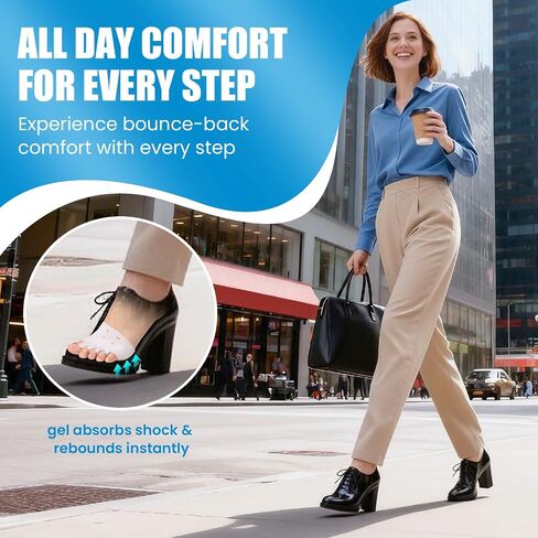 JUMPOW Toe Separators Metatarsal Pads - Gel Toe Spacers Ball of Foot Cushions, Relief Bunion Pain, Metatarsalgia, Mortons Neuroma, Comfort for Man & Woman in Saudi Arabia