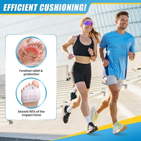 JUMPOW Toe Separators Metatarsal Pads - Gel Toe Spacers Ball of Foot Cushions, Relief Bunion Pain, Metatarsalgia, Mortons Neuroma, Comfort for Man & Woman in Saudi Arabia