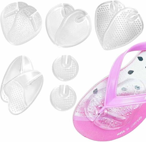 Gel Pads for Thong Sandals Thong Cushions 5 Pairs Between Toe Cushions, Soft Reusable Forefoot Pad No Slip Silicone Shoe Inserts Pad Self Adhesive Ball of Foot Grip Pads in Saudi Arabia