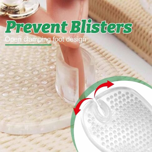 Gel Pads for Thong Sandals Thong Cushions 5 Pairs Between Toe Cushions, Soft Reusable Forefoot Pad No Slip Silicone Shoe Inserts Pad Self Adhesive Ball of Foot Grip Pads in Saudi Arabia
