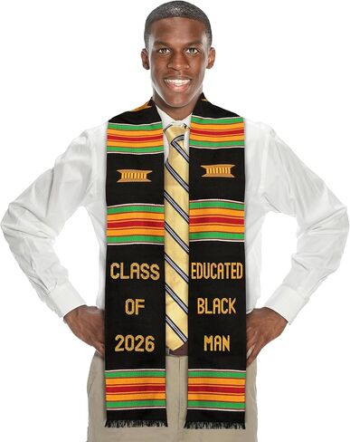 Kwabla's Kente Graduation Stole Class of 2026 | Celebrate Culture with the African Graduation Stole in Kuwait