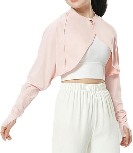 Women Ice Silk Shrug Sun Protection Clothing Women Cooling Arm Sleeves Trendy Summer Scarf Shawl Cover Up for Outdoor in Kuwait