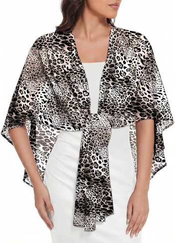 Avidlove Shawl and Wraps Shrug for Evening Dresses Sheer Chiffon Cape Women Elegant Silky Wraps Wedding Scarf Cover Up in Kuwait