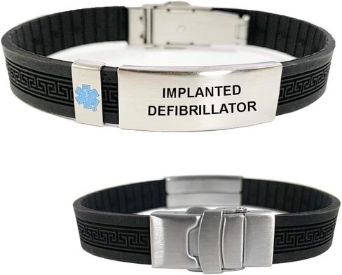 Implanted Defibrillator Medical Alert Bracelet for Men and Women in Saudi Arabia