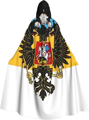 Flag Hooded Cape Cloak for Men Women Halloween Robe Party Cosplay Costume Patriotic Decoration in Saudi Arabia