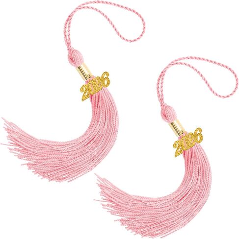 2026 Tassel Graduation, 2 Pcs Black Graduation Tassel 2026, Graduations Tassels with 2026 Year Gold Charms for Grad Cap Hat Accessories Ceremonies Memorial Graduations Party Decorations in Saudi Arabia