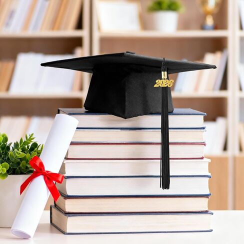 2026 Tassel Graduation, 2 Pcs Black Graduation Tassel 2026, Graduations Tassels with 2026 Year Gold Charms for Grad Cap Hat Accessories Ceremonies Memorial Graduations Party Decorations in Saudi Arabia