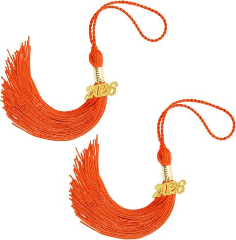 2026 Tassel Graduation, 2 Pcs Black Graduation Tassel 2026, Graduations Tassels with 2026 Year Gold Charms for Grad Cap Hat Accessories Ceremonies Memorial Graduations Party Decorations in Saudi Arabia