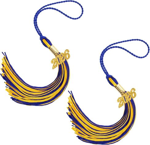 2026 Tassel Graduation, 2 Pcs Black Graduation Tassel 2026, Graduations Tassels with 2026 Year Gold Charms for Grad Cap Hat Accessories Ceremonies Memorial Graduations Party Decorations in Saudi Arabia