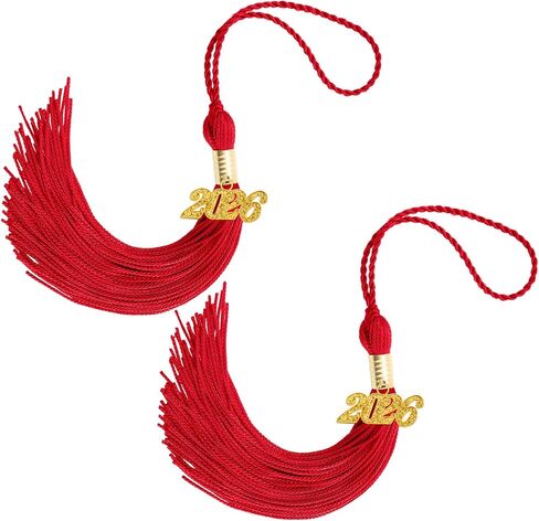 2026 Tassel Graduation, 2 Pcs Black Graduation Tassel 2026, Graduations Tassels with 2026 Year Gold Charms for Grad Cap Hat Accessories Ceremonies Memorial Graduations Party Decorations in Saudi Arabia