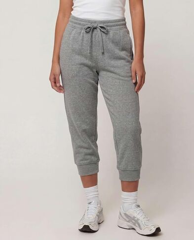 مجموعة Real Essentials 3 Pack: بنطال رياضي للجري من الصوف Capri Joggers Athletic Lounge Gym مع جيوب (متوفر في Plus) in Kuwait