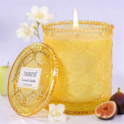 Pink Sands Scented Candle, Melon & Osmanthus Jar Candle Natural Soy Candles for Home Scented, 60 Hour Candle in Glass for Women, Friends, Family, Colleagues in Saudi Arabia