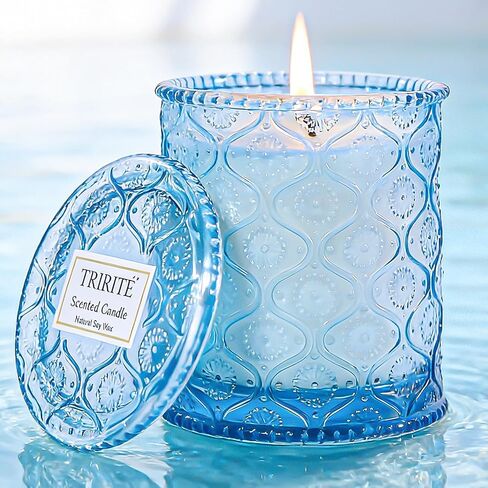 Pink Sands Scented Candle, Melon & Osmanthus Jar Candle Natural Soy Candles for Home Scented, 60 Hour Candle in Glass for Women, Friends, Family, Colleagues in Saudi Arabia