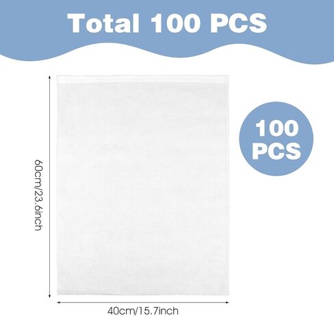 100 Pcs 15.7" x 23.6" Thickened Large Dust Bags for Shoes, Handbags, and Travel Storage, Non-Woven Fabric Shoe Bags, Portable Storage Organizer for Closet, Boots, and Accessories in Saudi Arabia
