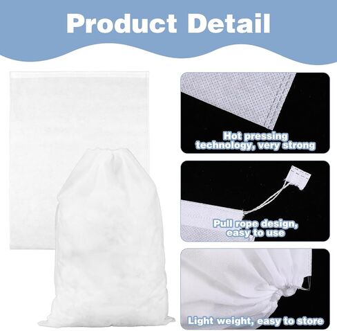 100 Pcs 15.7" x 23.6" Thickened Large Dust Bags for Shoes, Handbags, and Travel Storage, Non-Woven Fabric Shoe Bags, Portable Storage Organizer for Closet, Boots, and Accessories in Saudi Arabia