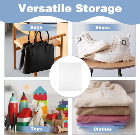 100 Pcs 15.7" x 23.6" Thickened Large Dust Bags for Shoes, Handbags, and Travel Storage, Non-Woven Fabric Shoe Bags, Portable Storage Organizer for Closet, Boots, and Accessories in Saudi Arabia