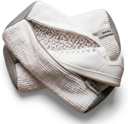 2PCS Shoe Washer & Dryer Bag - 360° Deep Clean Sneaker Laundry Bag with Self-Locking Zipper, Fits Most Sneakers & Shoes (Grey) in Saudi Arabia