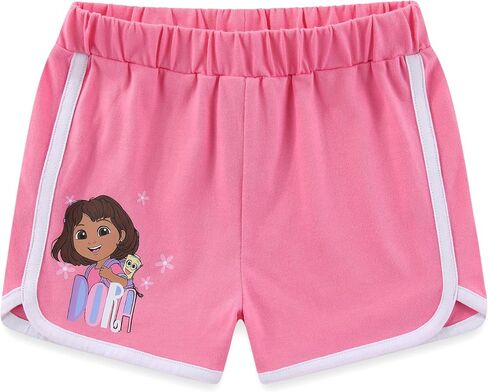 Nickelodeon Dora the Explorer Girls Short Sleeve T-Shirt and Shorts Set for Toddler and Big Kids in Kuwait