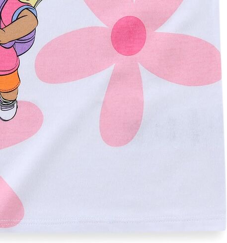 Nickelodeon Dora the Explorer Girls Short Sleeve T-Shirt and Shorts Set for Toddler and Big Kids in Kuwait