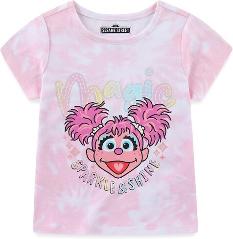 Sesame Street Abby Cadabby Girls Short Sleeve T-Shirt and Shorts Set for Toddler in Kuwait
