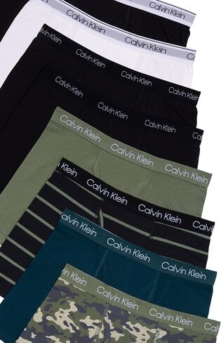 Calvin Klein Kids Boys' Modern Cotton Boxer Brief Underwear 8-Pack, Basic Camo Pack, X-Small in Kuwait