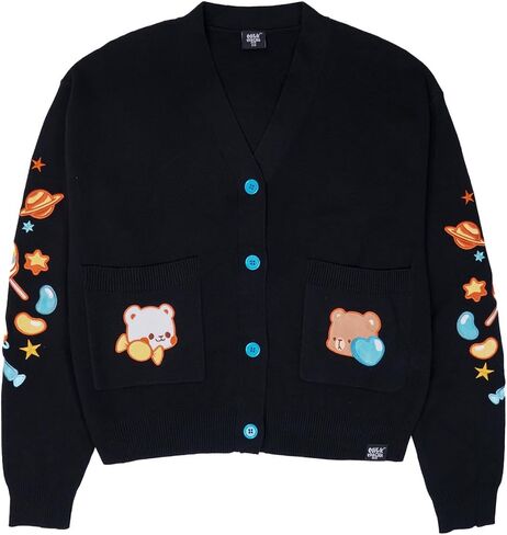 Milkmochabear Berry and Candy Stars Cardigan Authentic Merchandise Unisex Oversized Cotton Sweater in Saudi Arabia