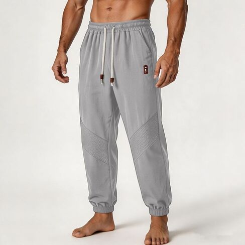 Men's Sweatpants Loose Fit Joggers Drawstring Elastic Waist Lightweight Lounge Athletic Comfy Pants with Pockets in Kuwait