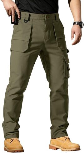 Tactical Rip-Stop Work Pants for Men | Multi-Pocket Durable & Waterproof Cargo Pants for Outdoor, Hiking, Work in Saudi Arabia