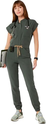 بدلة FIGS النسائية Rafaela Cargo Jogger Scrub - Moss XXS in Kuwait