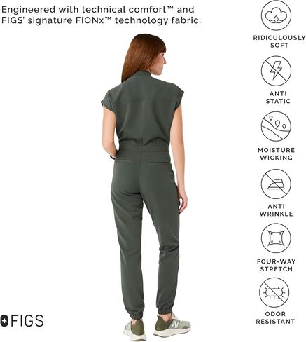 بدلة FIGS النسائية Rafaela Cargo Jogger Scrub - Moss XXS in Kuwait